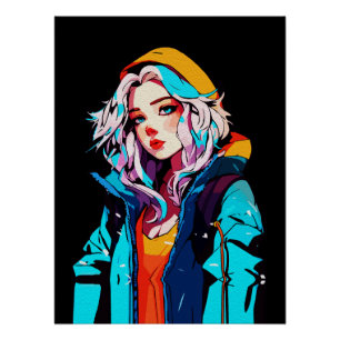 Creative Anime Wall Art   Mädchen 10 Poster