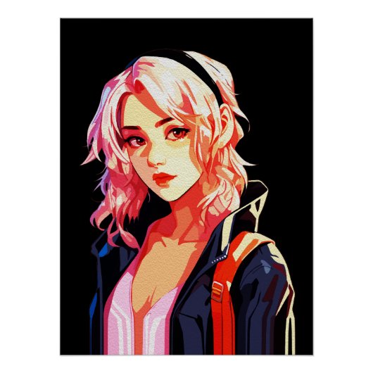 Creative Anime Wall Art | Mädchen 13 Poster (Vorderseite)