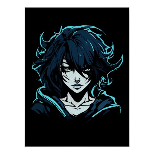Creative Anime Wall Art | Mädchen 17 Poster (Vorderseite)