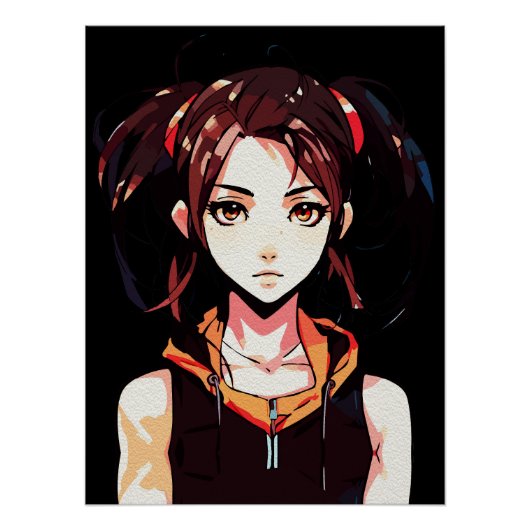 Creative Anime Wall Art | Mädchen 23 Poster (Vorderseite)