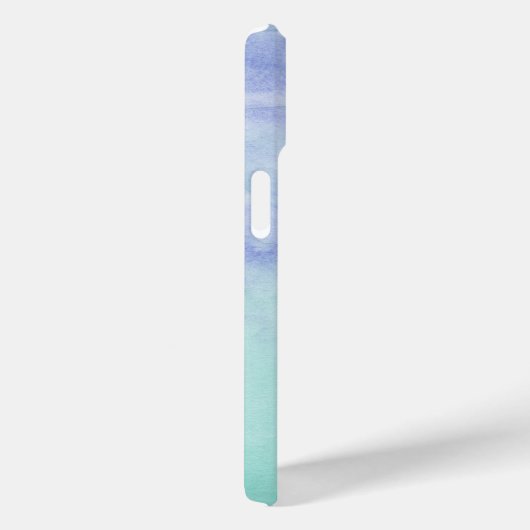 Creative Aqua Lila Abstraktes Aquarellmuster Case-Mate iPhone Hülle (Rückseite / Rechts)