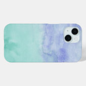 Creative Aqua Lila Abstraktes Aquarellmuster Case-Mate iPhone Hülle (Rückseite (Horizontal))