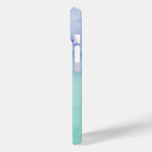 Creative Aqua Lila Abstraktes Aquarellmuster Case-Mate iPhone Hülle (Rückseite / Links)