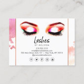 Creative Aquarellbilder nach der Pflege Visitenkarte (Rückseite)