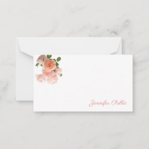 Creative Aquarellfarben Rose Blumenpastellfarben Mitteilungskarte