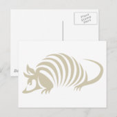 Creative Armadillo Illustration Postkarte (Vorne/Hinten)
