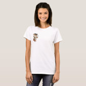 Creative Artist Deer with Beret, Paintbrush T-Shirt (Vorne ganz)