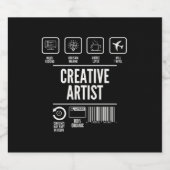 Creative Artist Funny Bierflaschenetikett (Einzelnes Label)