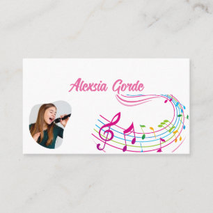 Creative Artistic Pink glatt Visitenkarte