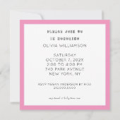 Creative Baby Dusche Einladung (Rückseite)