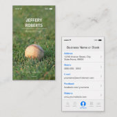 Creative Baseball Coach Baseball Trainer Visitenkarte (Vorne/Hinten)