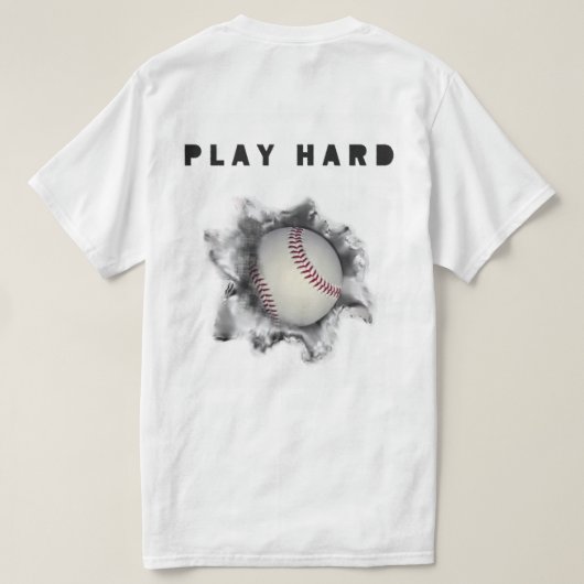 Creative Baseball T-Shirt (Design Rückseite)