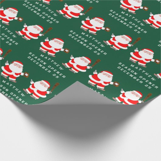 Creative Baseball Weihnachtsgeschenk Geschenkpapier (Ecke)