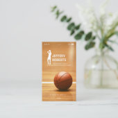 Creative Basketball Coach Basketball Trainer Visitenkarte (Stehend Vorderseite)