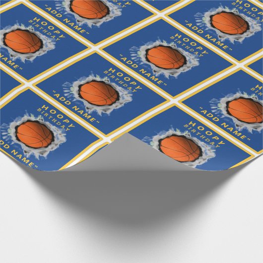 Creative Basketball Geburtstagsgeschenk Geschenkpapier (Ecke)