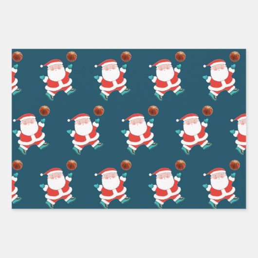 Creative Basketball Weihnachten Geschenkpapier Set (Vorderseite)
