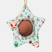 Creative Basketball Weihnachten Keramik Ornament (Links)