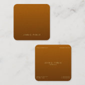 Creative Beruflich Elegante Pearl Finish Luxus Quadratische Visitenkarte (Vorne/Hinten)