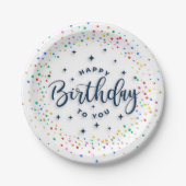 Creative Birthday Paper Plate Pappteller (Vorderseite)