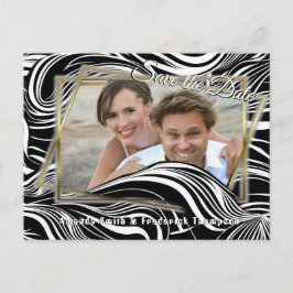 Creative Black and White Seamless Abstrakt Ankündigungspostkarte