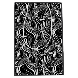 Creative Black and White Seamless Abstrakt Mittlere Geschenktüte