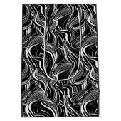 Creative Black and White Seamless Abstrakt Mittlere Geschenktüte (Rückseite)