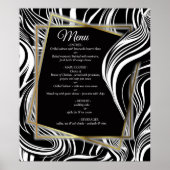 Creative Black and White Seamless Abstrakt Poster (Vorne)