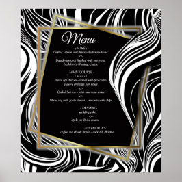 Creative Black and White Seamless Abstrakt Poster