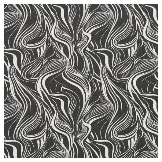 Creative Black and White Seamless Abstrakt Stoff (Nahaufnahme)