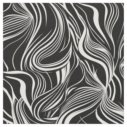 Creative Black and White Seamless Abstrakt Stoff (Nahaufnahme)