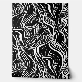 Creative Black and White Seamless Abstrakt Tapete