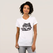 Creative Black Cat Art T-Shirt (Vorne ganz)