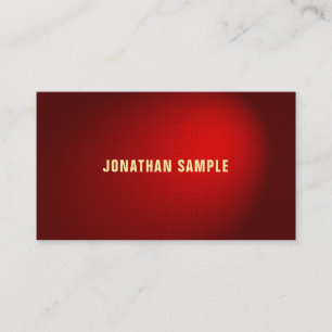 Creative Black Red Damask Luxe Beruflich Schlicht Visitenkarte