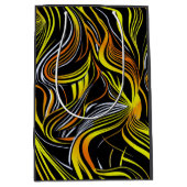 Creative Black, Yellow & O Nahtlos Abstrakt Mittlere Geschenktüte (Vorderseite)