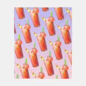 Creative Bloody Mary Cocktail Fleecedecke (Vorderseite)