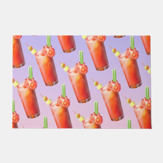 Creative Bloody Mary Cocktail Fußmatte (Vorderseite)