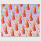 Creative Bloody Mary Cocktail Geschenkpapier (Flach)