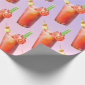 Creative Bloody Mary Cocktail Geschenkpapier (Ecke)