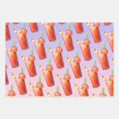 Creative Bloody Mary Cocktail Geschenkpapier Set (Vorderseite 3)