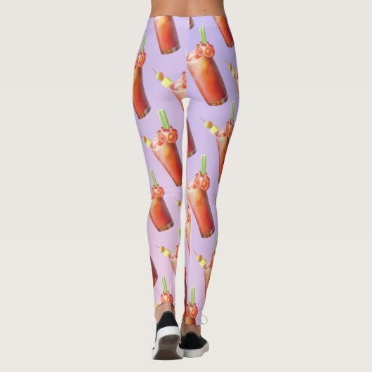 Creative Bloody Mary Cocktail Leggings (Rückseite)