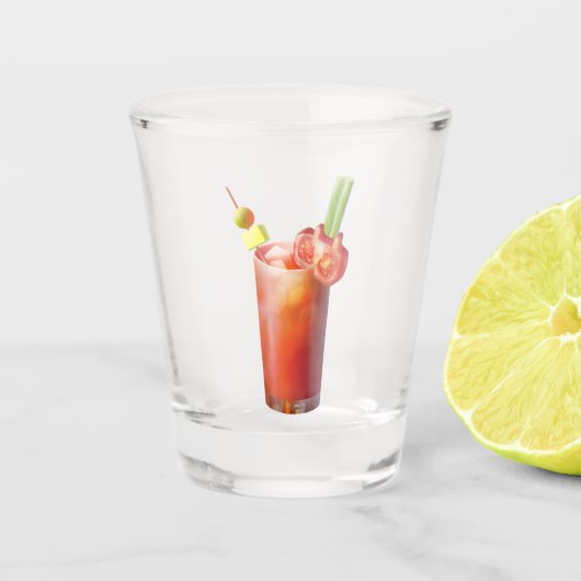 Creative Bloody Mary Cocktail Schnapsglas (Vorderseite)