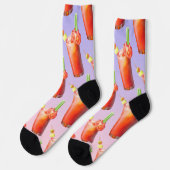 Creative Bloody Mary Cocktail Socken (Linkes Detail)