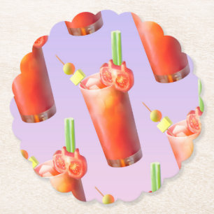 Creative Bloody Mary Cocktail Untersetzer