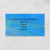 Creative Blue Dragonfly Visitenkarte (Rückseite)