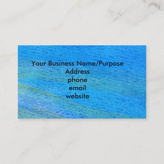 Creative Blue Dragonfly Visitenkarte (Rückseite)