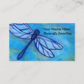 Creative Blue Dragonfly Visitenkarte (Vorderseite)