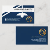 Creative Blue Electrical Light Bulb Switch Border Visitenkarte (Vorne/Hinten)