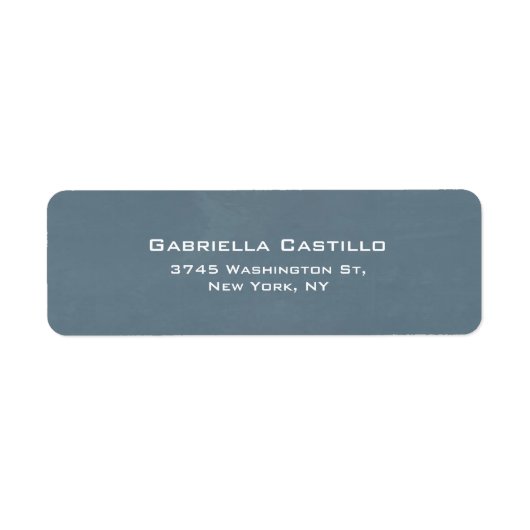 Creative Blue Gray Schlicht Elegante (Vorne)