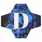 Creative Blue Monogram Fußball (Flach)