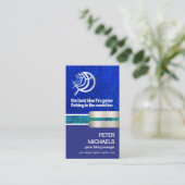 Creative Blue Ocean Water Levels Game Fishing Visitenkarte (Stehend Vorderseite)